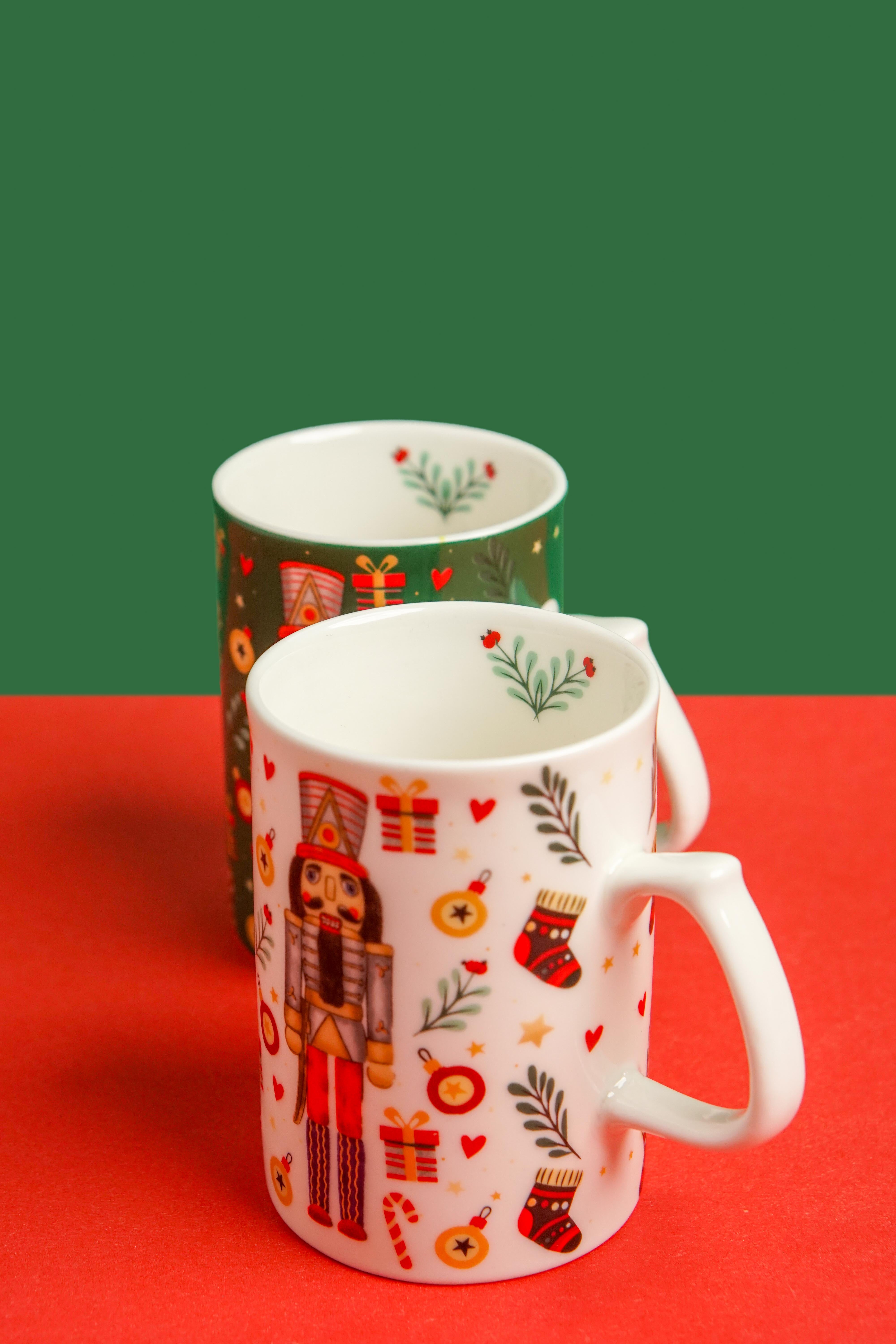 Christmas Nutcracker White Porselen Kahve Kupası