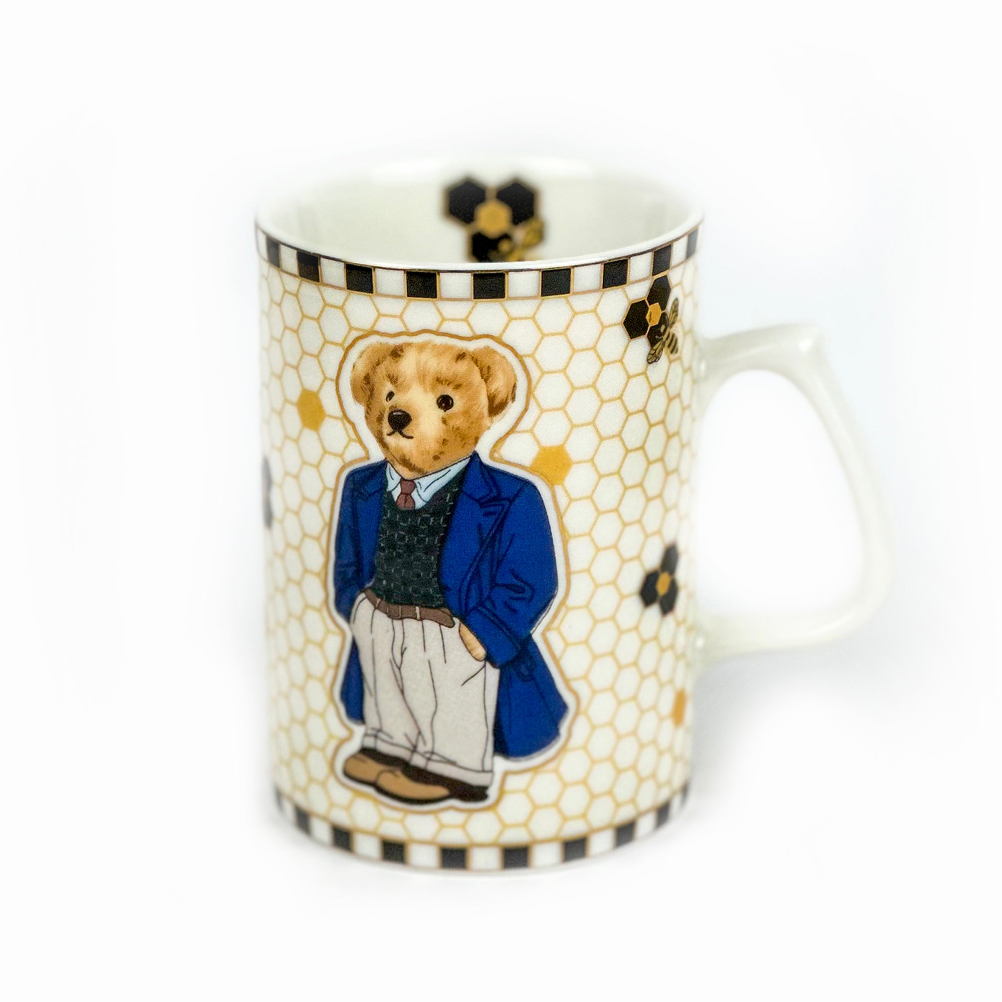 Honey Teddy Bear Porselen Kahve Kupası