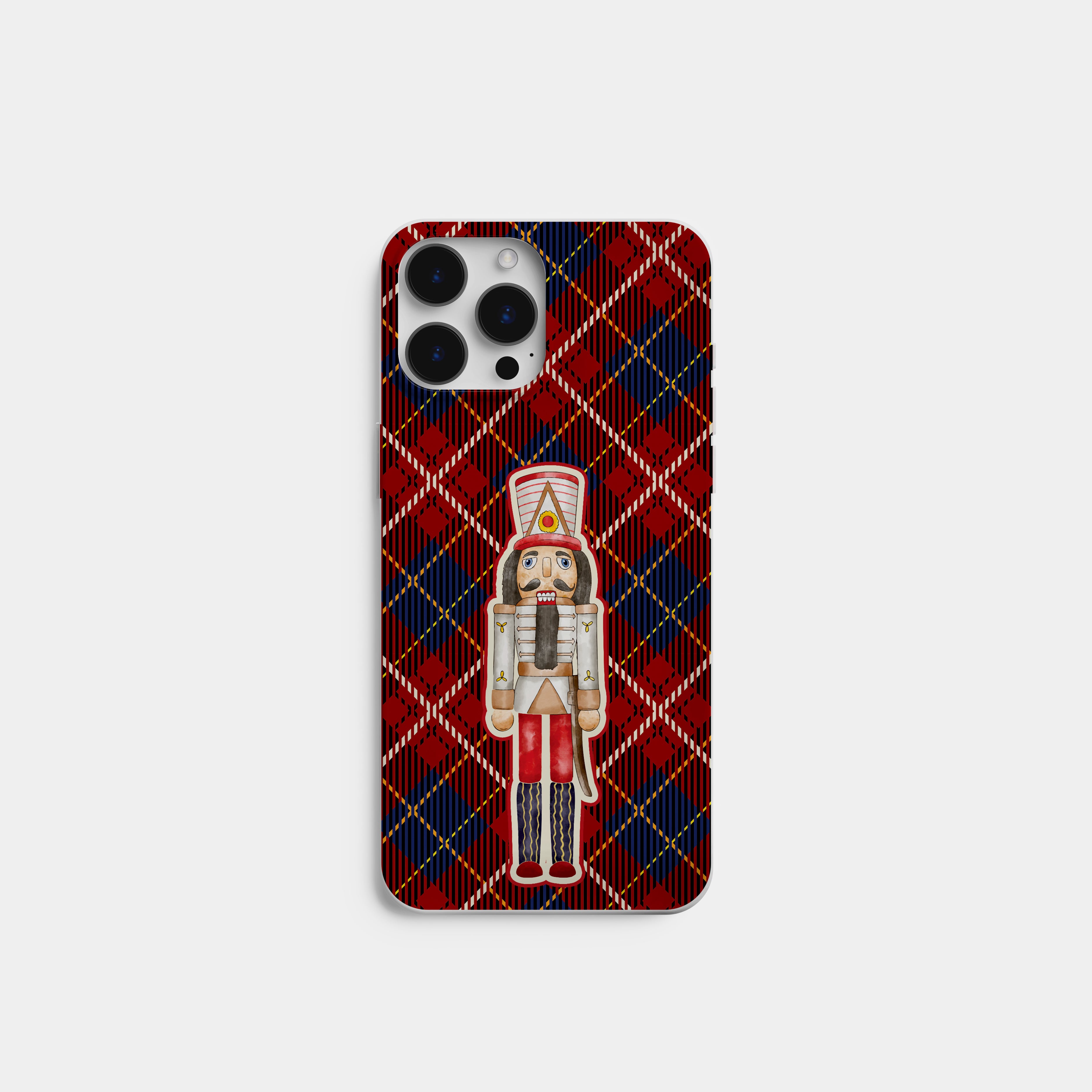 Nutcracker Red Ekose Telefon Kılıfı